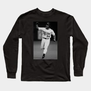 Kirby Puckett  Halftone Long Sleeve T-Shirt